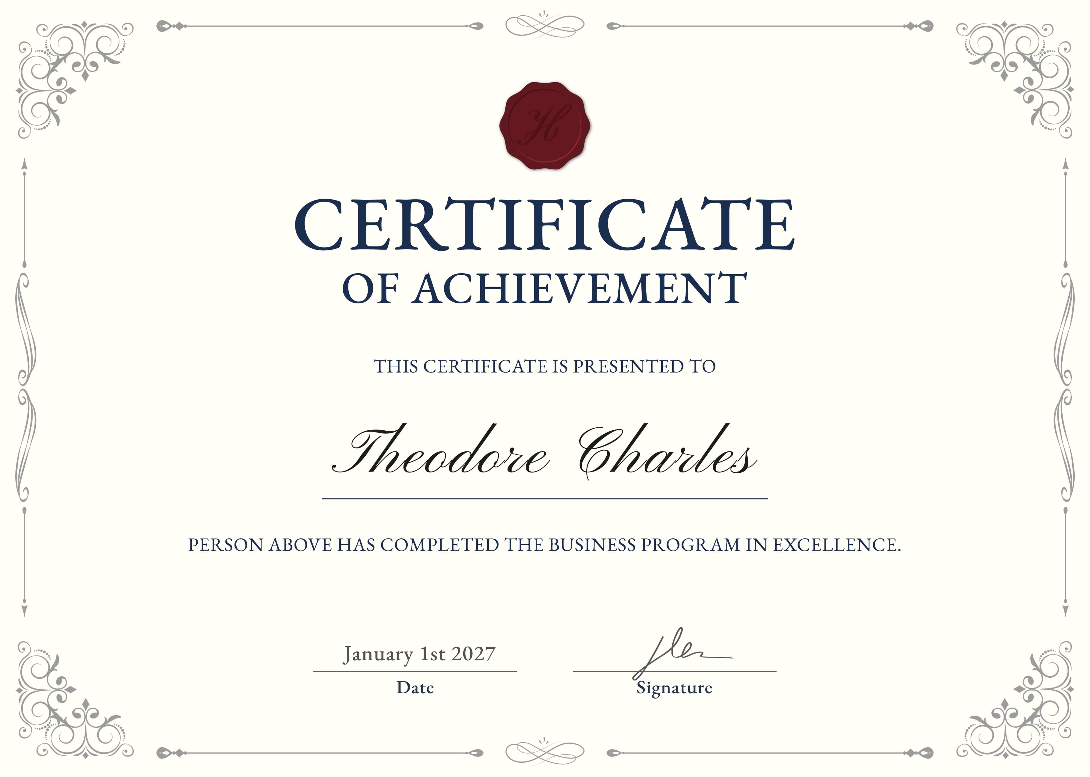 Certificate 2
